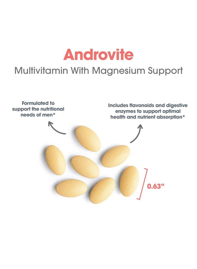 Optimox Androvite for Men - Magnesium Supplement for Men 500mg, Multimineral Supplement, Multivitamin Supplement, Vitamin C, Vitamin D3, Calcium-Free - 180 Count - Image 5