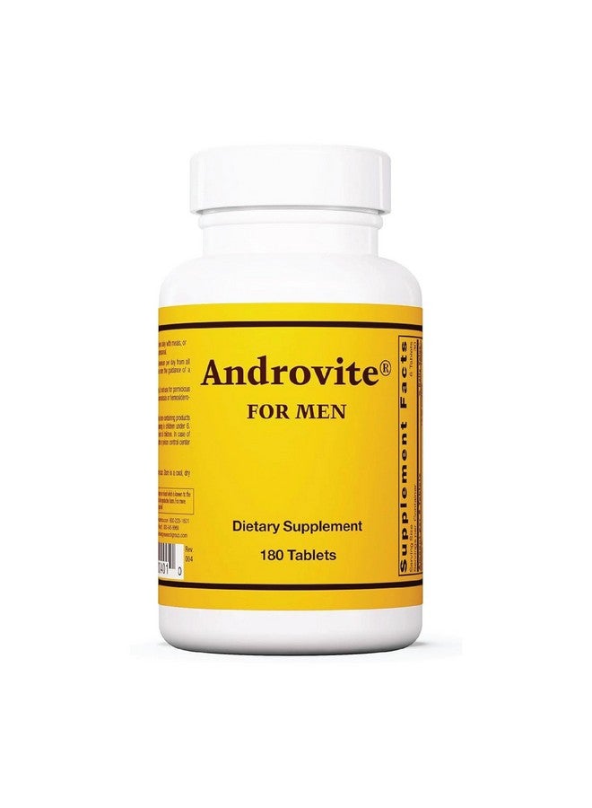 Optimox Androvite for Men - Magnesium Supplement for Men 500mg, Multimineral Supplement, Multivitamin Supplement, Vitamin C, Vitamin D3, Calcium-Free - 180 Count - Image 1