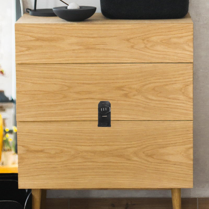 3 Inch Mechanical Cabinet Lock Combination Password Drawer Lock Matte Black Anti Theft - Image 4