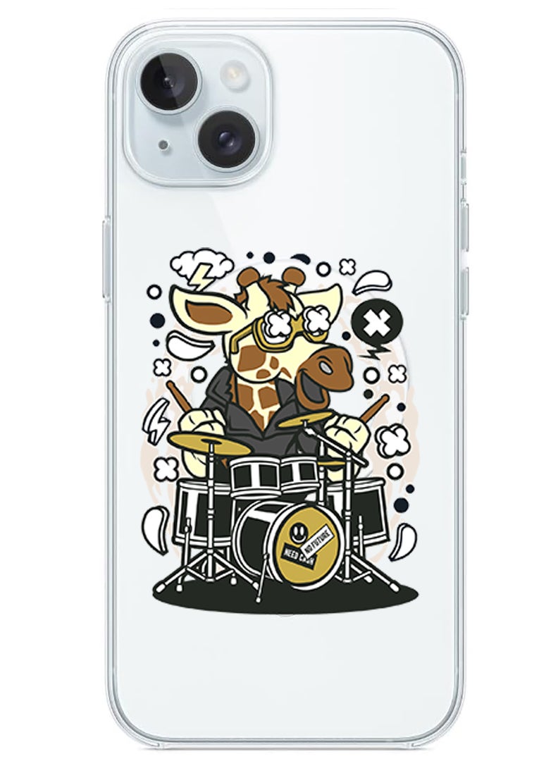 Theodor Magnetic Case for iPhone 15 Plus 6.7-inch Compatible with MagSafe Wireless Charging, Shockproof Phone Bumper Cover Cow drumming copy - Image 1