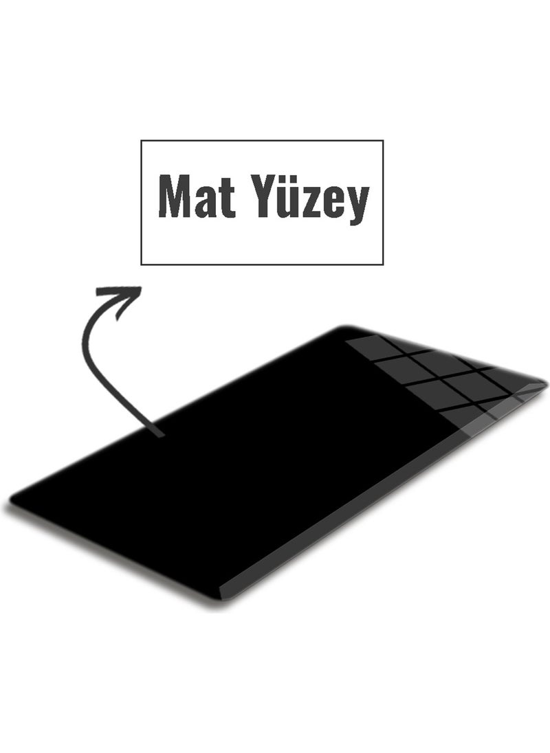 DECORITA Glass Mouse Pad | Glass Table Mat | Solid Color - Black | Large | 40CM x 80CM  - Image 4