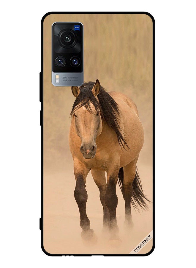 Covernex Protective Case Cover For Vivo X60 Brown Horse Race  - Image 1