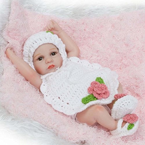 TERABITHIA 10inch Mini Cute Lifelike Silicone Vinyl Full Body Reborn Baby Dolls Washable for Girl - Image 1