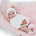 TERABITHIA 10inch Mini Cute Lifelike Silicone Vinyl Full Body Reborn Baby Dolls Washable for Girl - Image 3