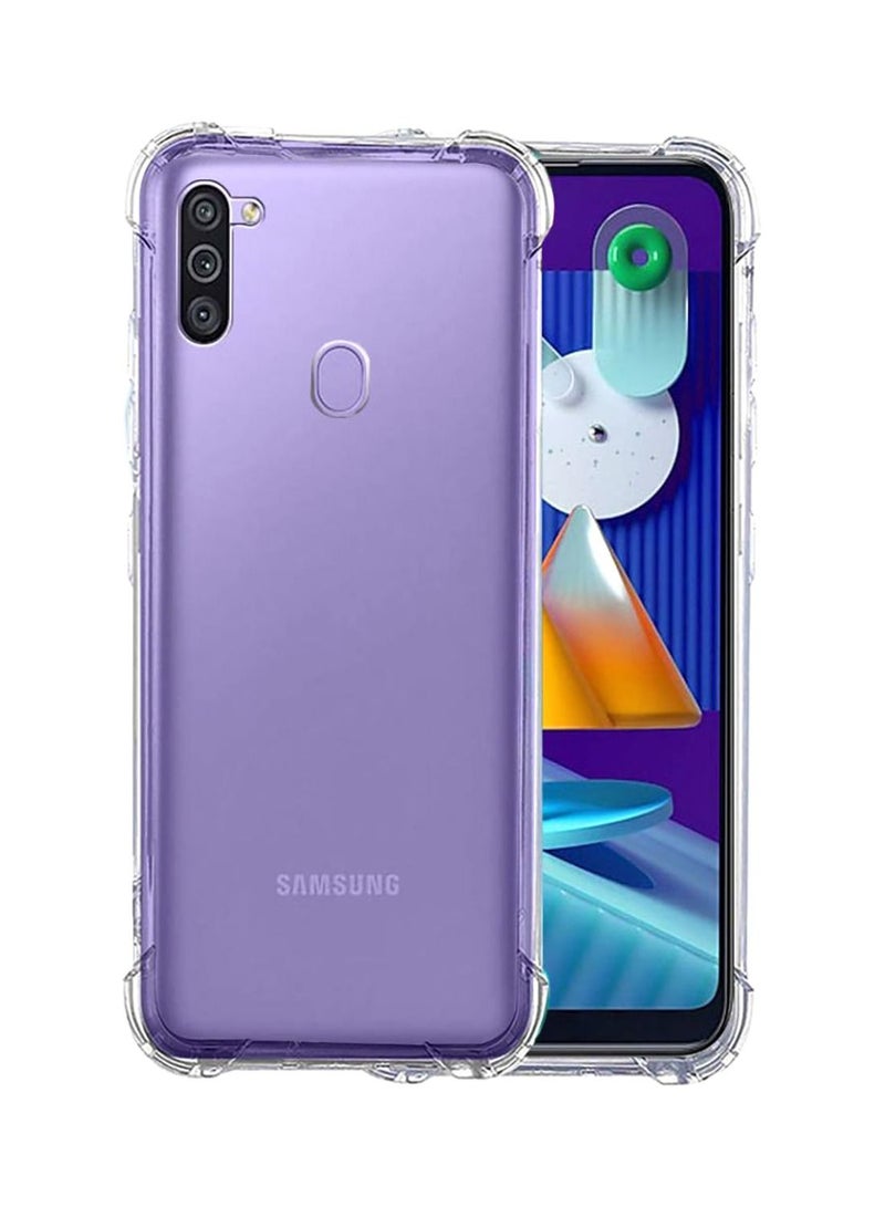 shAyzee Samsung Galaxy M11 1.5mm Thickness Airbag Anti-fall Phone Case Transparent - Image 1