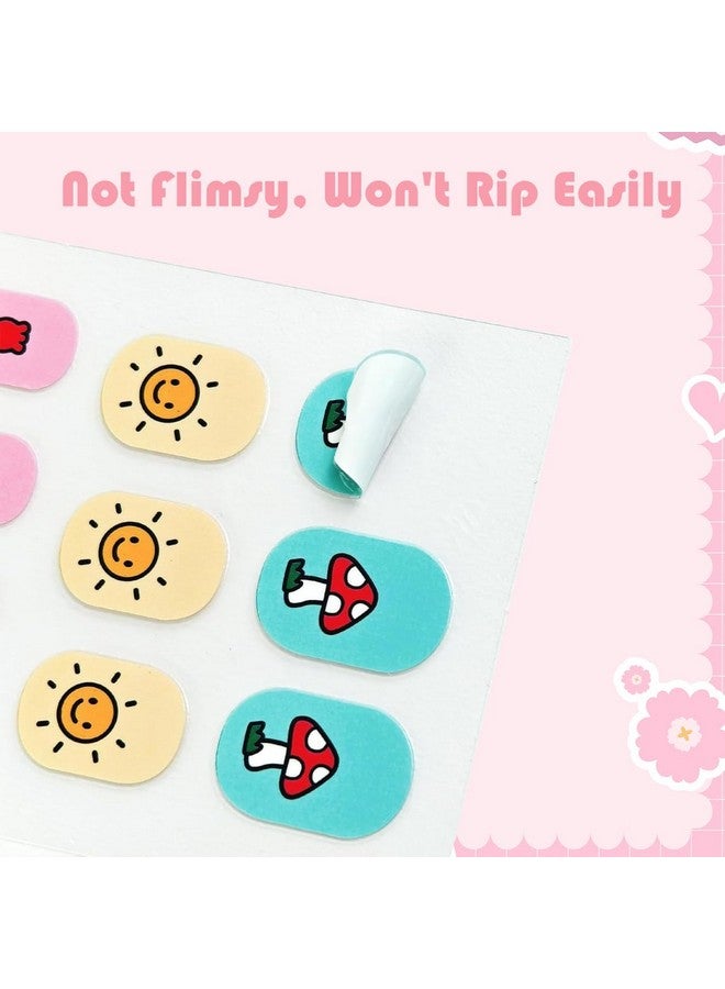 MAYCREATEÂ® 10 Sheets Nail Stickers for Kids Nail Art Stickers Decals Self-Adhesive Rainbow Cat Rabbit Flower Strawberry Heart DIY Art Nails Decals for Kids Girls - Image 4