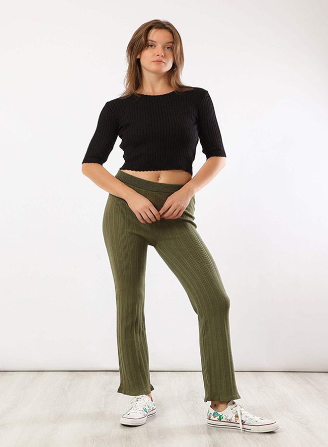 Carina Cropped Ribbed Pullover - Image 1