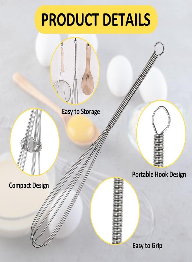 Tobeelec 32 Pcs 7 Inch Mini Whisk Small Whisks for Cooking 304 Stainless Steel Tiny Whisk for Baking, Whipping,Beating Eggs, Mixing Sauces, Blending Ingredients - Image 3