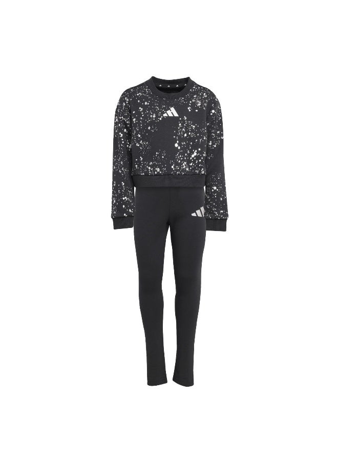 Adidas Adidas Lg Glam Set Black Training Suits For Kids 4-5Y - Image 1