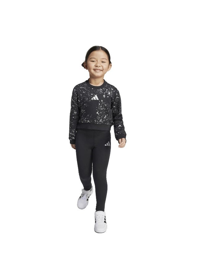 Adidas Adidas Lg Glam Set Black Training Suits For Kids 4-5Y - Image 4