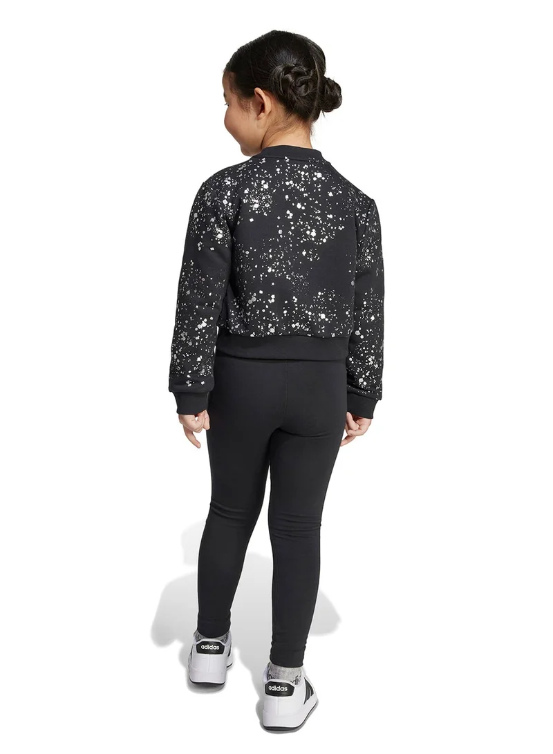 اديداس طقم إل جي جلام للأطفال باللون الأسود