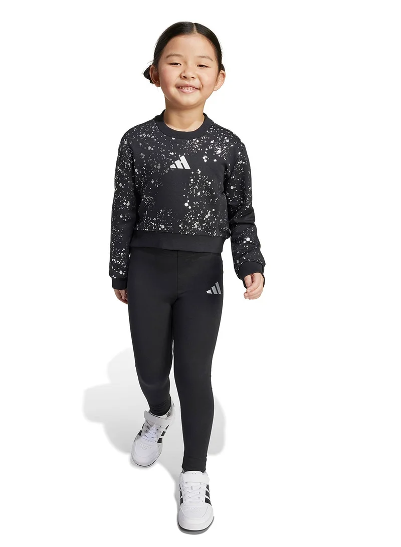 اديداس طقم إل جي جلام للأطفال باللون الأسود