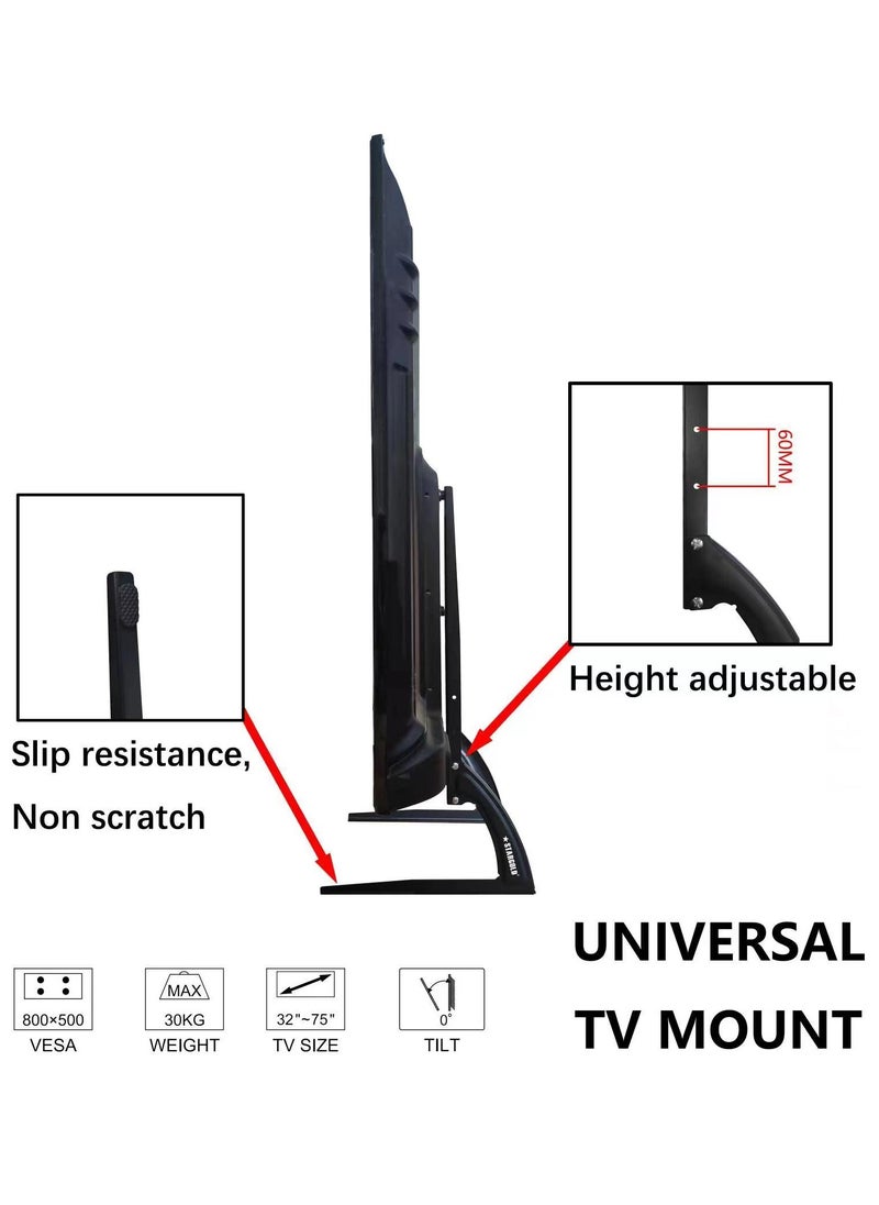 Stargold Floor TV Stand For Plasma/ LCD Bracket For 32”-75” Max VESA 800×500 Wall Mount Load Capacity 30kg TV  - Image 3