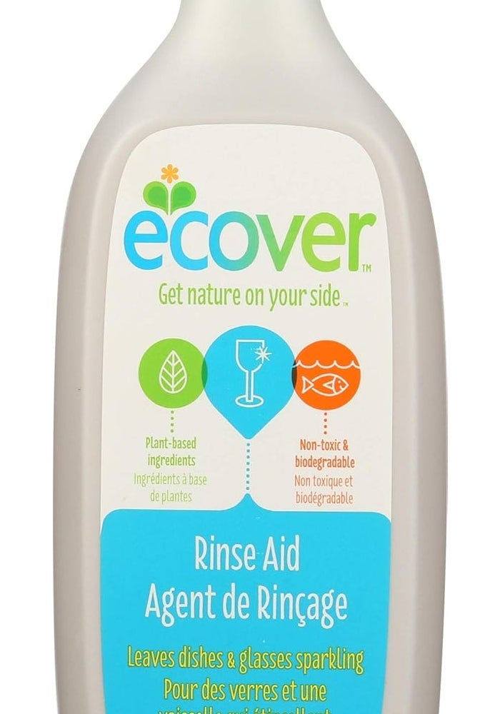 Ecover Rinse Aid - 16 oz (473 ml) - Plant-Based Dishwashing Aid for Sparkling Dishes - Image 1