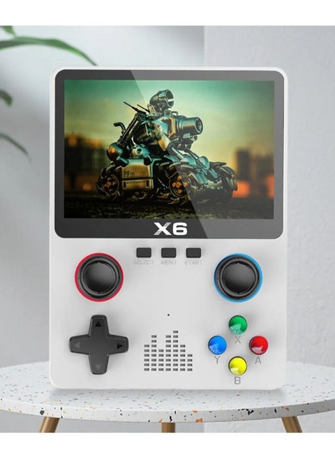 Handheld game console, retro game console that supports TV output, built-in 32GB classic games (10000+), 3.5-inch OCA IPS screen, dual 3D joystick.