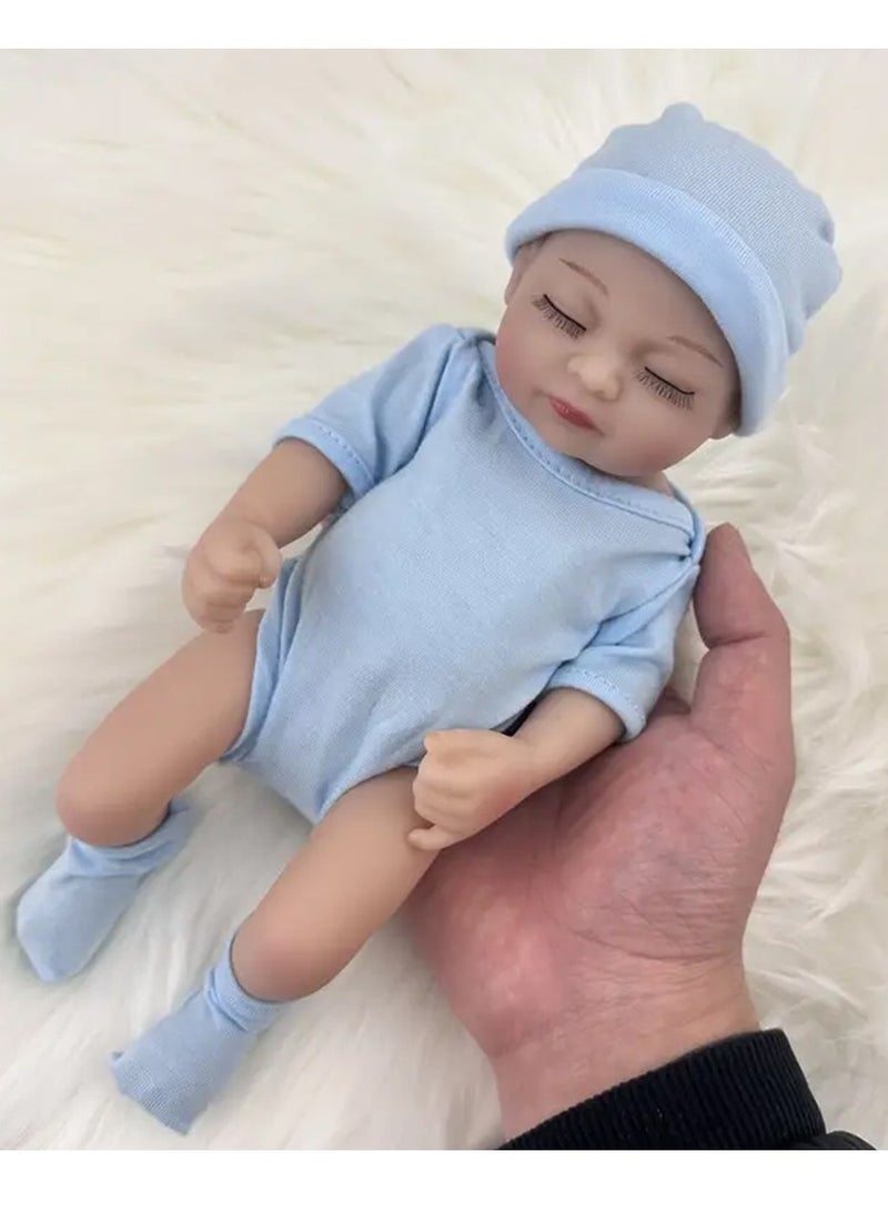 Mini Size 10 Inch 28 Cm Full Vinyl Baby Doll with Clothes - Image 5