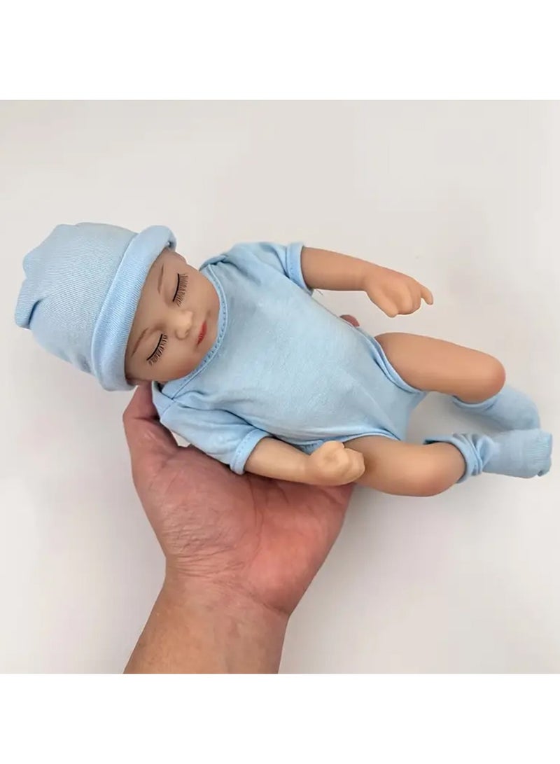 Mini Size 10 Inch 28 Cm Full Vinyl Baby Doll with Clothes - Image 4