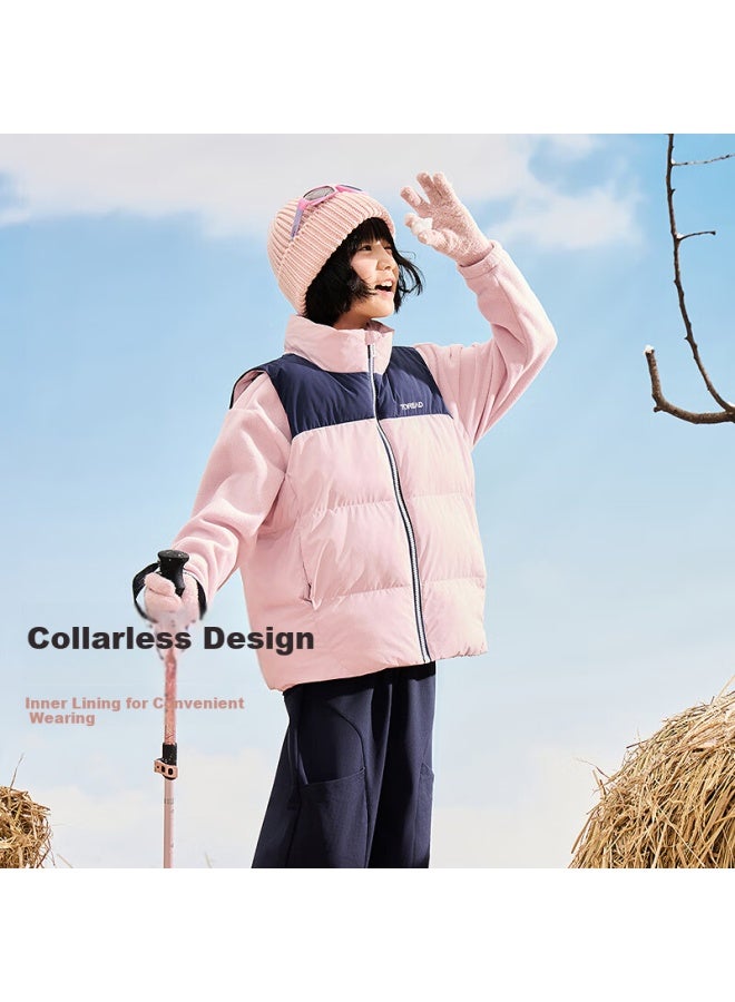 Toread Flagship Children's Vest For Boys And Girls, Autumn And Winter Lightweight Cotton Waistcoat Jacket, Candy Pink, Size 150 - Image 2