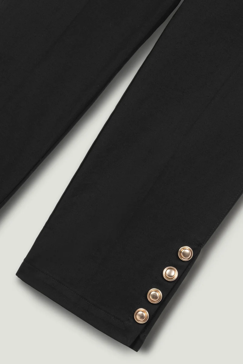 Nocturne  Gold Button Detail Pants for Women | Best Price UAE