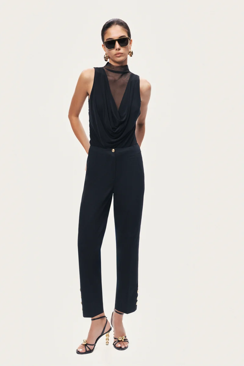 نوكتورن Gold Button Detail Pants