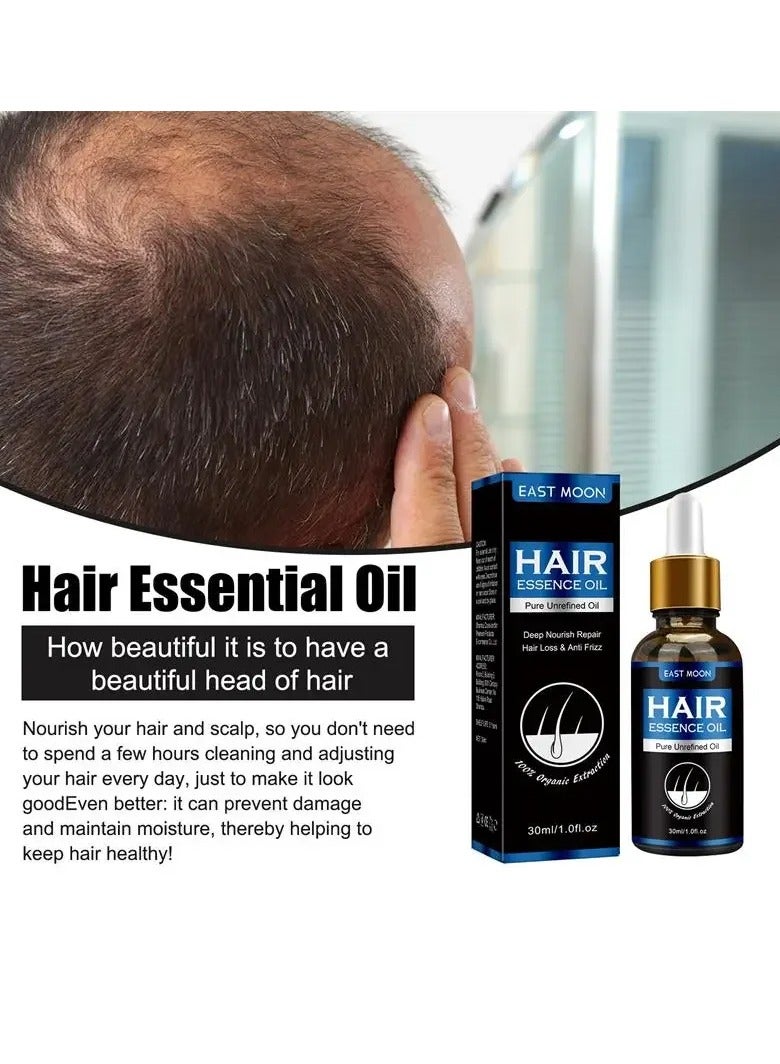 East Moon مصل نمو الشعر للرجال، زيت عطري لنمو الشعر السريع لمدة 7 أيام، مصل فعال لتكثيف الشعر من مستخلصات نباتية، علاج غير مهيج لتساقط الشعر لإعادة نمو الشعر بشكل أكثر كثافة - Image 2