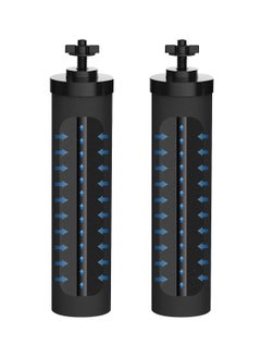 2 Pcs Premium Water Filter Black Active Carbon Element Cartridge Compatible with Berkey Countertop Water Purification System 2 9BB Purification Elements Certified by NSF ANSI 42