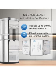 SYOSI 2 Pcs Premium Water Filter Black Active Carbon Element Cartridge Compatible with Berkey Countertop Water Purification System 2 9BB Purification Elements Certified by NSF ANSI 42  - Image 2