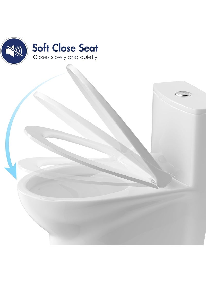 Bherunath Bherunath Floor Mounted European Water ClosetWestern Toilet CommodeEWC P Trap Concealed with Soft Close Hydraulic Seat Cover White Premium Slim Dual Flush Flush Tank Combo P TRAP  - Image 5