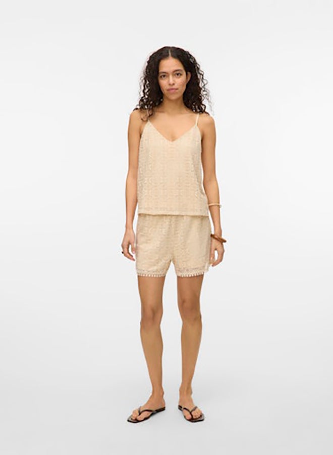 VERO MODA Vmmaya V-Neck Singlet Top Jrs - Image 4
