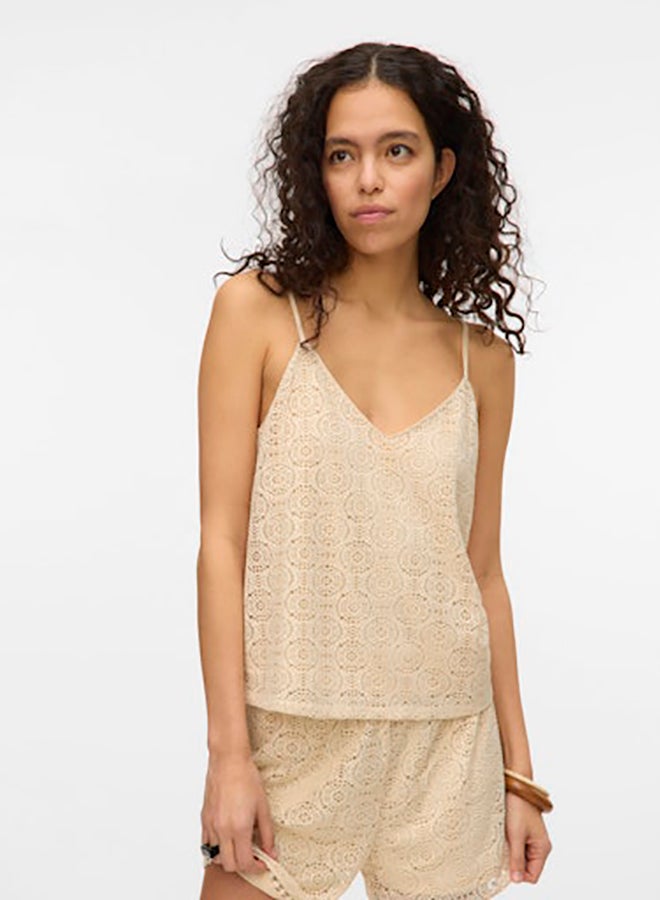 VERO MODA Vmmaya V-Neck Singlet Top Jrs - Image 2