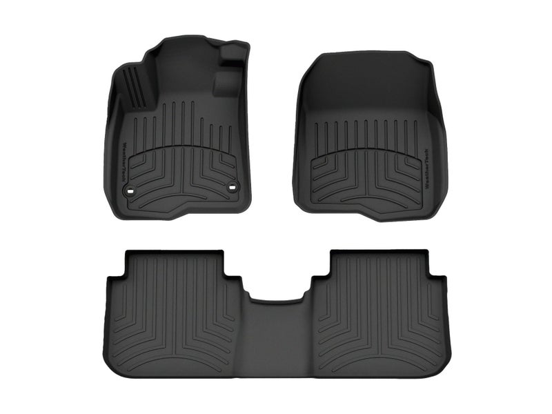 WeatherTech FloorLiner HP Custom Fit Floor Mats for Honda CRV CRV Hybrid 1st 2nd Row 44178012IM Black