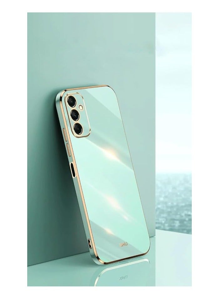 Case for Samsung Galaxy A15, Protective TPU Silicone Mobile Phone Case with Electroplating by Phnom Penh, Shockproof Bumper Case, Soft Cover, (Mint Green)