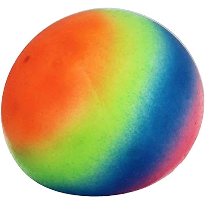 Large Rainbow Squish Ball 10cm