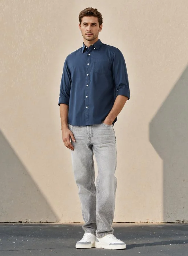 لي كوبر قميص لي كوبر بقصة عادية وياقة