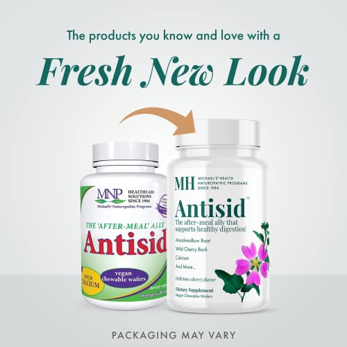 MICHAEL'S Health Naturopathic Programs Antisid - 60 Vegan Chewable Wafers - Wild Cherry Flavor - Supports Healthy Digestion - Kosher - 20 Servings - Image 3