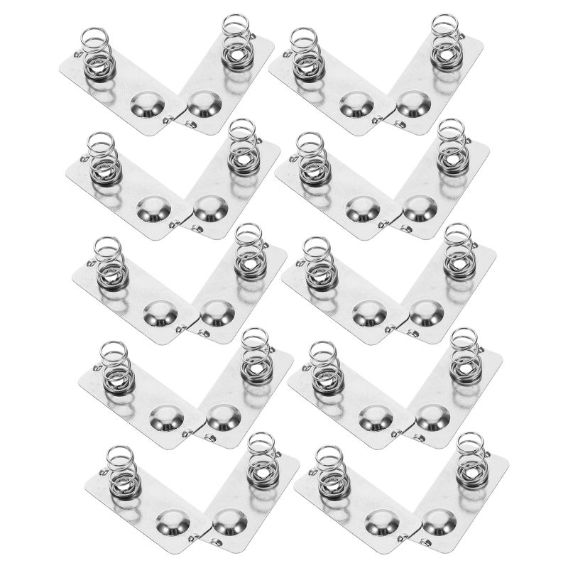 20pcs Precision Aa Battery Connector Spring Plates Toys And Accessories Metal Plates For Battery Terminals Aa Battery Plate - Image 1