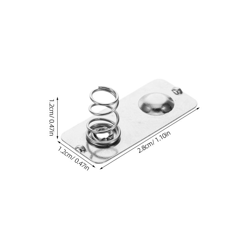 20pcs Precision Aa Battery Connector Spring Plates Toys And Accessories Metal Plates For Battery Terminals Aa Battery Plate - Image 5