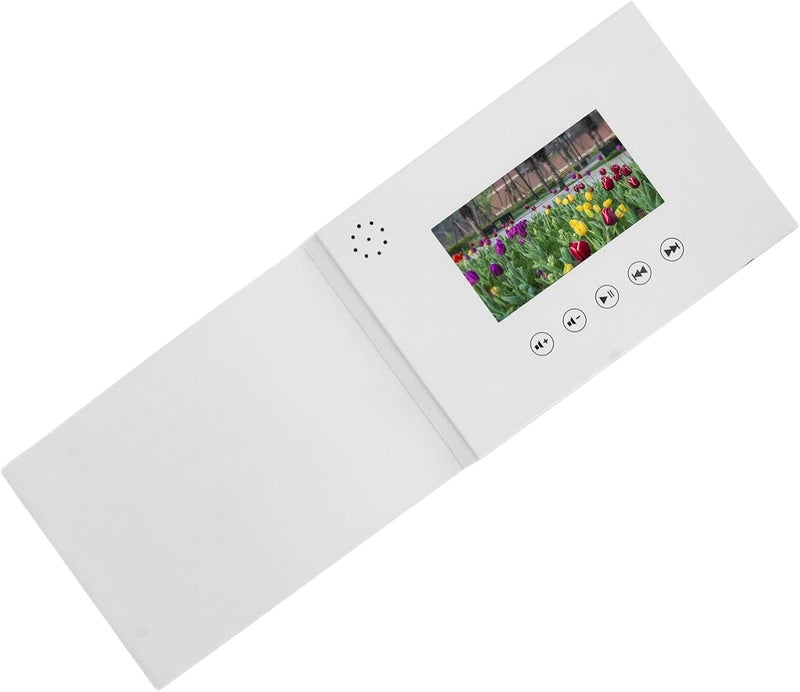 Video Greeting Card with LCD Screen, Electronic Greeting Card A5 Size 128M Memory - HD Video Playback, Picture Support, Ideal for Wedding Songs Video Card and Christmas Cards (4.3 Inch 500mAh Li Ion Battery) - Image 5