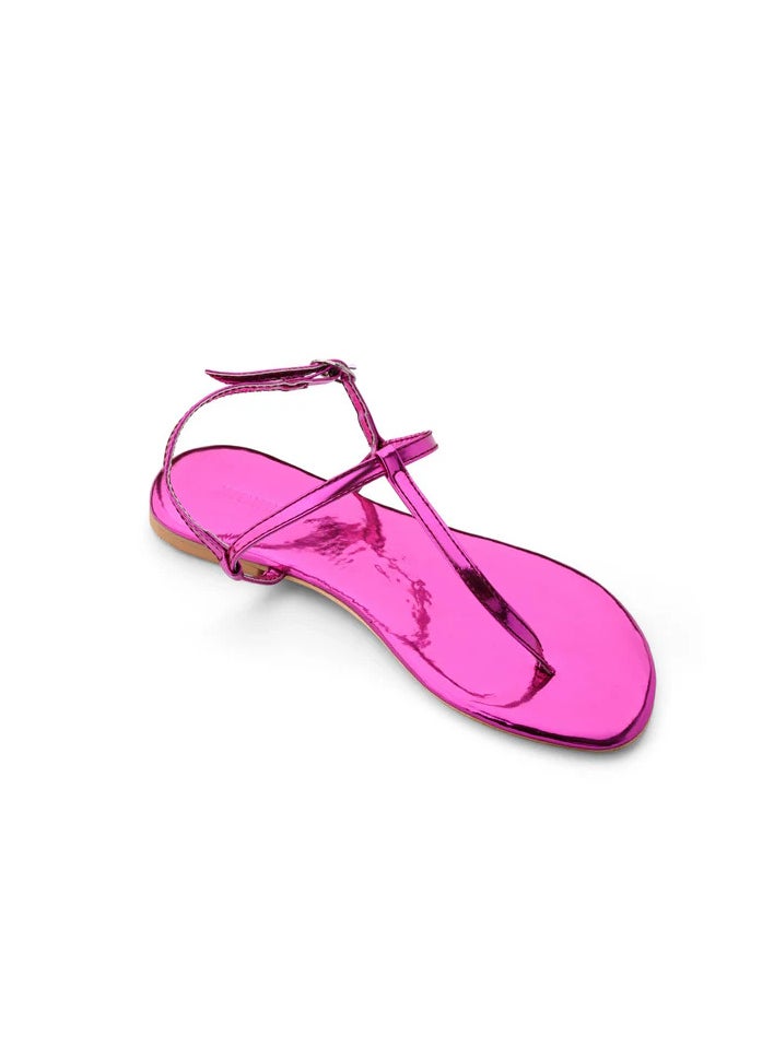 Katee - Tira Pink leather Summer Sandals for Women' fashion (Tira Pink) - Image 1