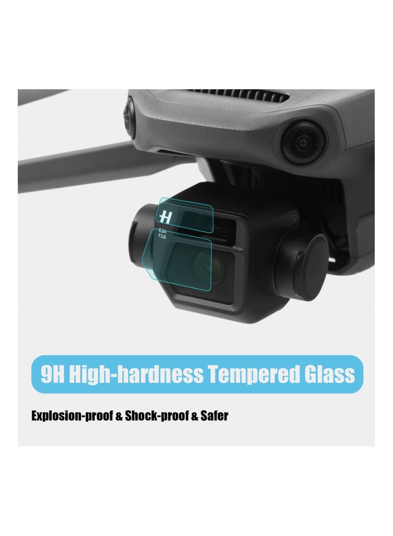 Lens Protector for DJI Mavic 3 Pro Cine Camera Drone RC Quadcopter Fly more Combo, 2 Pack Dual Anti-Scrach Tempered Glasses Protective Film Accessories  - Image 4