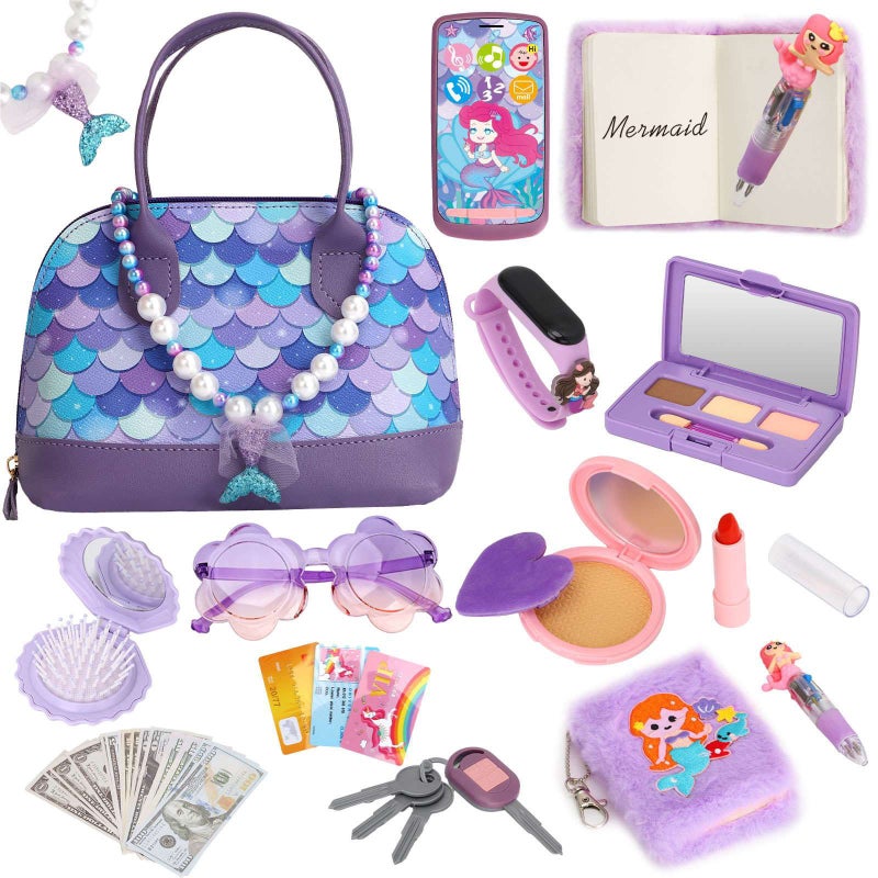 Cross-Border New Arrival: Realistic Kids' Play Handbag Toy with Watch and Coin Purse - Perfect Birthday Gift for  Girls - Image 1