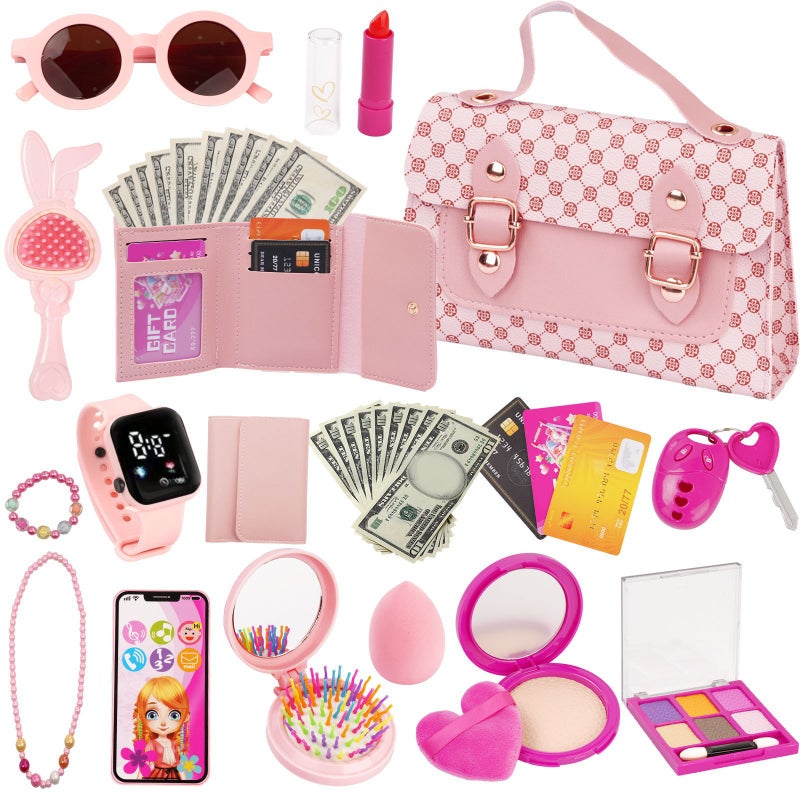 Cross-Border New Arrival: Realistic Kids' Play Handbag Toy with Watch and Coin Purse - Perfect Birthday Gift for  Girls - Image 3