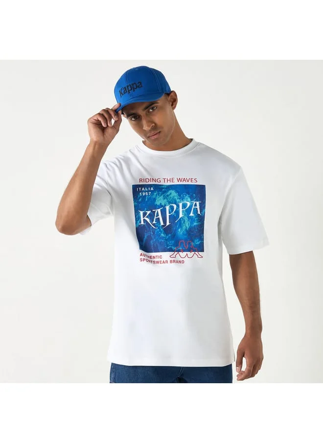 Kappa Kappa Graphic Print T-shirt with Short Sleeves