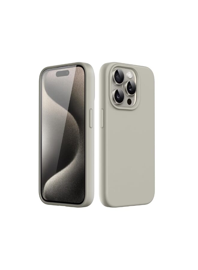 Protective Soft Silicone Case Cover for iPhone 16 Pro Grey
