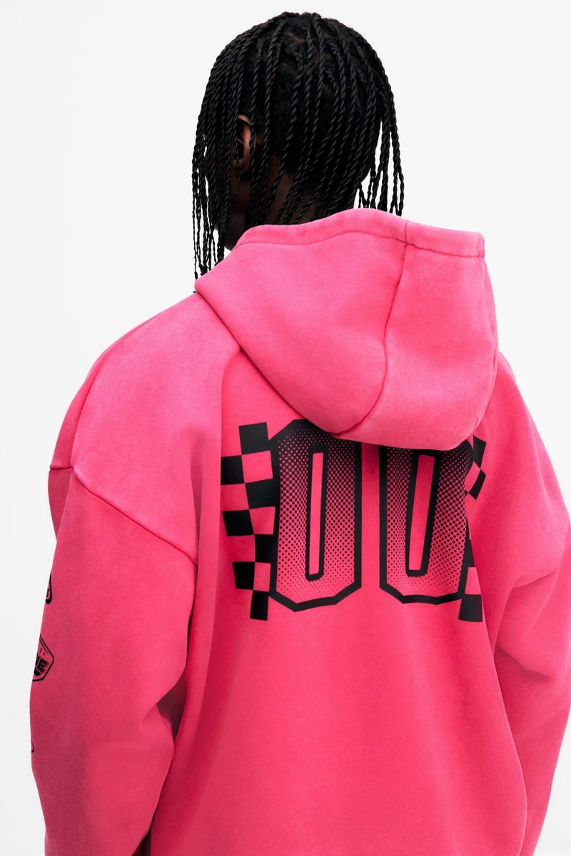 H&M  Oversized Fit Zip-through hoodie for Men | Best Price UAE