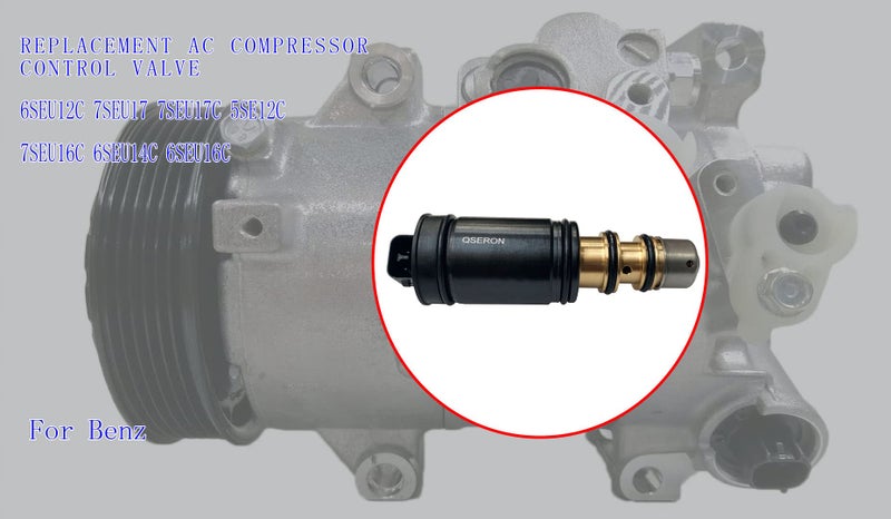 QSERON AC Compressor Control Solenoid Valve for BMW 325xi 2006 328i 2007-2011 for BMW 328i XDrive 2009-2011,Compatible with 6SEU12C 7SEU17 7SEU17C 5SE12C 7SEU16C 6SEU14C 6SEU16C - Image 4