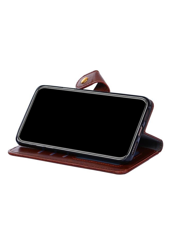 اس-توب جراب لهاتف Samsung Galaxy F62 / M62 بسحاب من البولي يوريثان الحراري + جراب جلدي قلاب أفقي مع حامل وفتحة بطاقة ومحفظة وحبل - Image 5