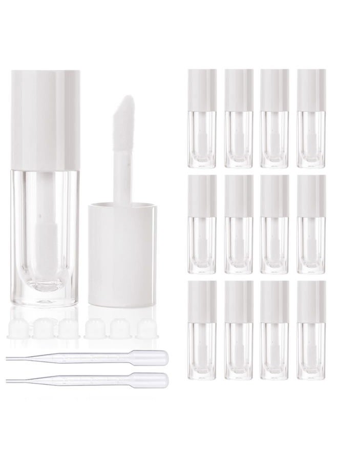 COSIDEA 14pcs Empty 6ml big brush lip gloss tubes for DIY lip gloss,White lipgloss containers - Image 1