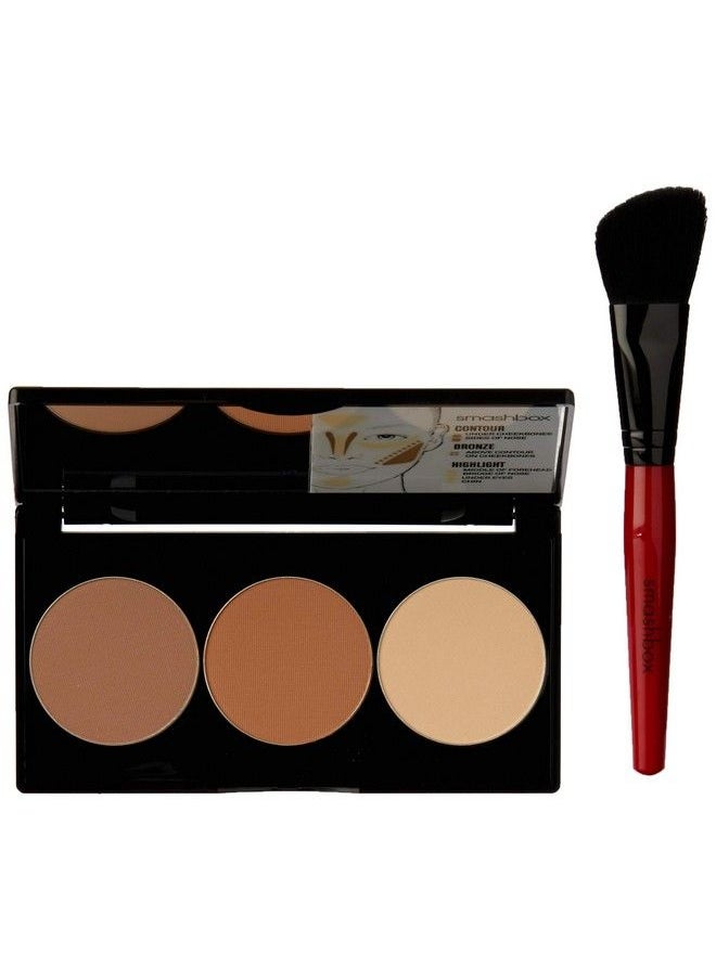 SmashBox Step By Step Contour Kit With Light Medium Brush Brown 4 Ounce  - Image 4