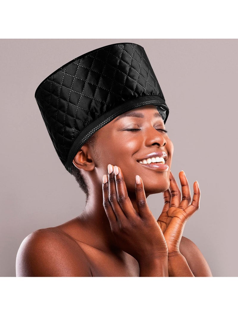 Uwals - Heat Cap for Deep Conditioning with 10-level Heats Up Quickly, Thermal Cap for Hair Steamer Cap for Natural Hair Portable Electric Heat Hair Spa Cap for Home Use - Image 1